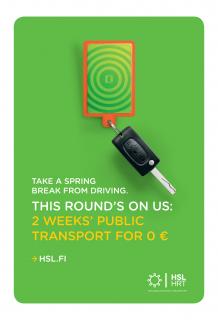 HSL Helsinki Region Transport: Free travel card for drivers
